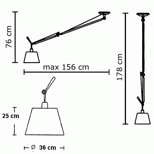 ARTEMIDE tolomeo lampa suspensione 01