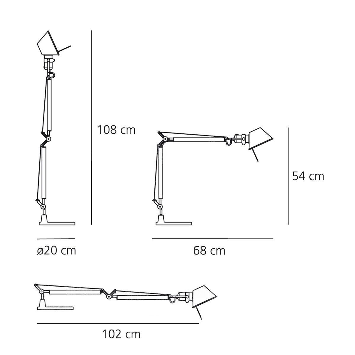 Artemide Tolomeo mini biala 05