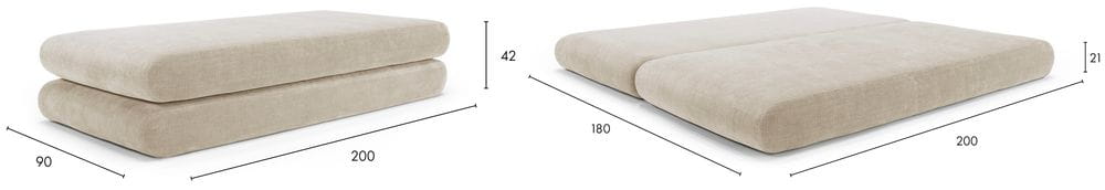 Circlus Daybed 413 wymiary