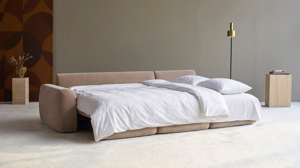 Norum Chaise Sofa Bed Chunky Arms 417