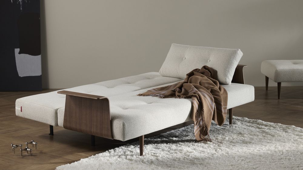 Recast Plus Dark Styletto sofa bed with arms 357 01 min