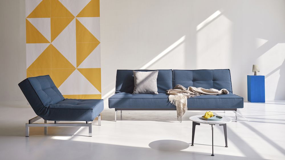 Splitback Chrome Sofa 580 01