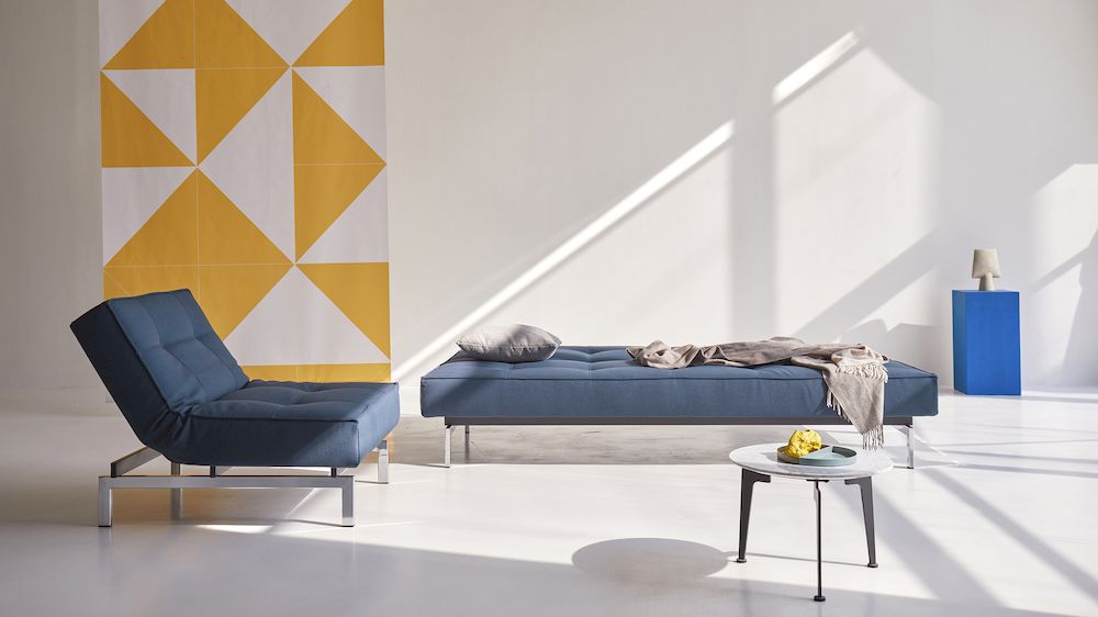 Splitback Chrome Sofa 580 02