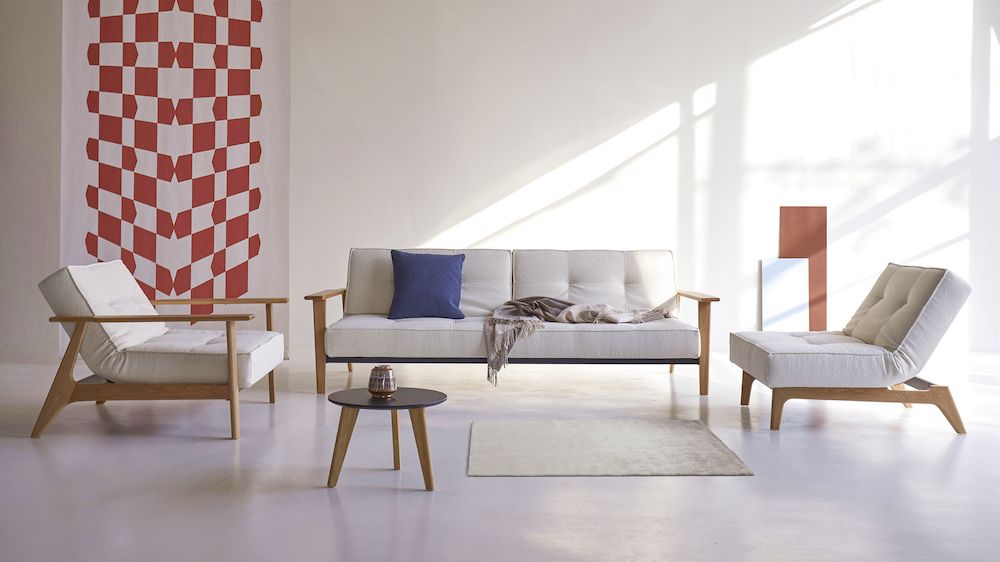 Splitback Frej Sofa i fotel dab naturalny 531