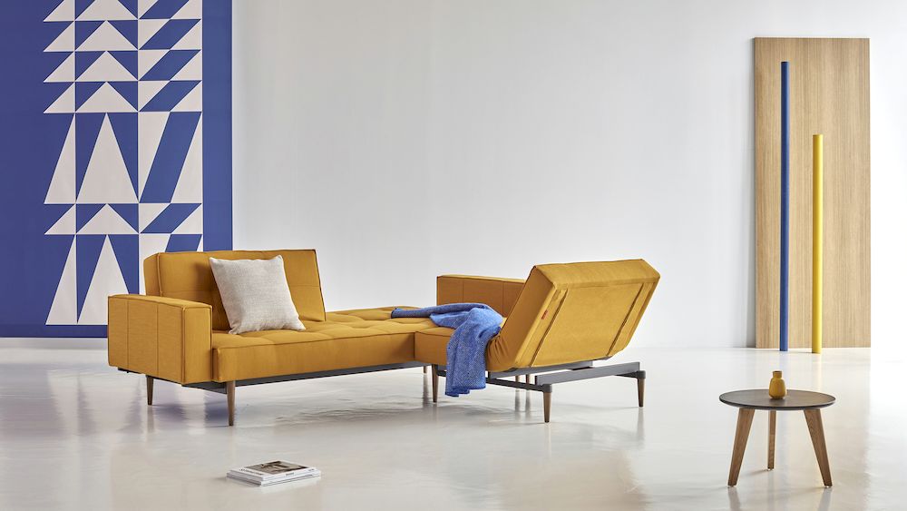 Splitback Styletto Sofa z podlokietnikami ciemny dab 507 04