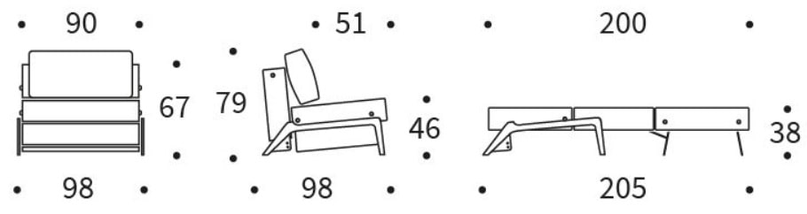 ilb 500 sofa 90cm wymiary