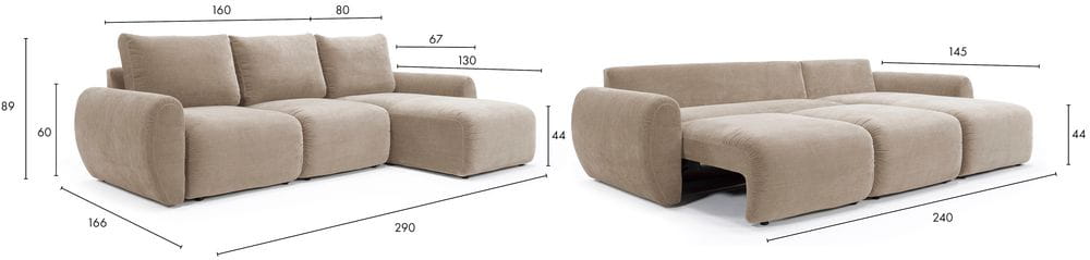 Norum Sofa wymiary