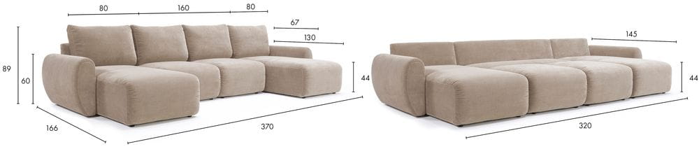 Norum Sofa wymiary