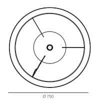 ameluna lampa zwieszana artemide wymiary 02