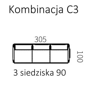 arthon sofa c3 wymiary