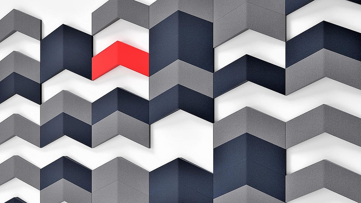Fluffo Chevron miękki panel ścienny