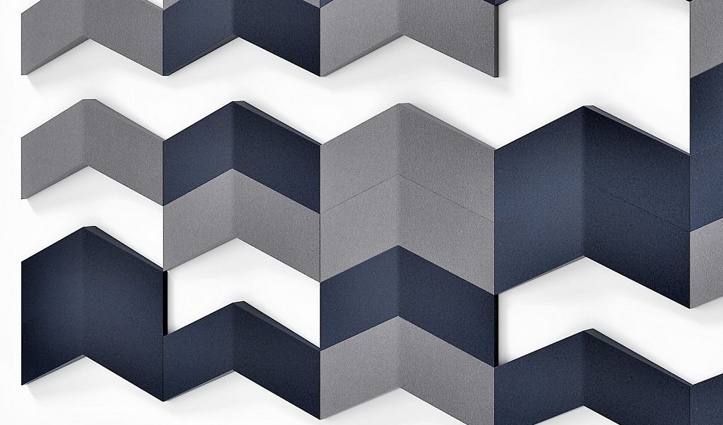 Fluffo Chevron miękki panel ścienny