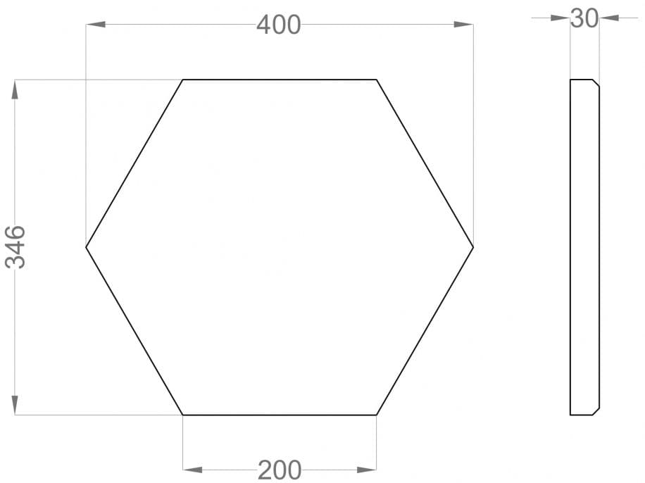 hexa edge m fluffo soft panele 10