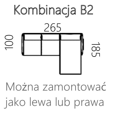 kayto sofa b2 wymiary
