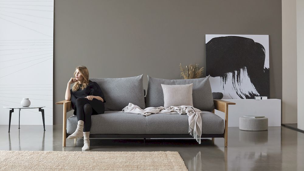 MALLOY WOOD sofa z dużą powierzchnią spania
