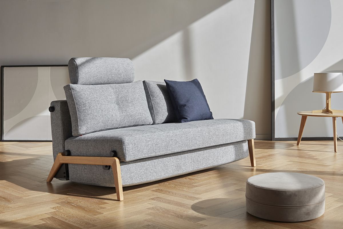CUBED 02 160 WOOD sofa rozkładana 565 TWIST GRANITE CUBED 02 160 WOOD sofa rozkładana 565 TWIST GRANITE