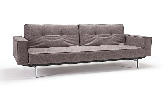 SPLITBACK, sofa z funkcją spania, sofa z regulowanym oparciem, sofa modułowa, sofa z nóżkami chrom