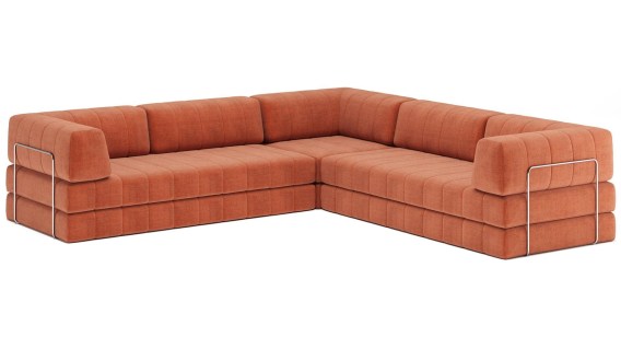 CozyPad sofa narożna z podłokietnikami