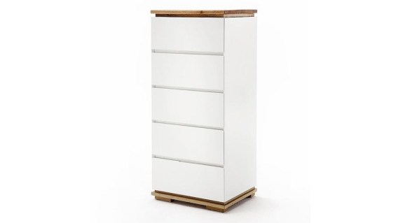 CHIARO komoda wysoka biały mat 48447AW1