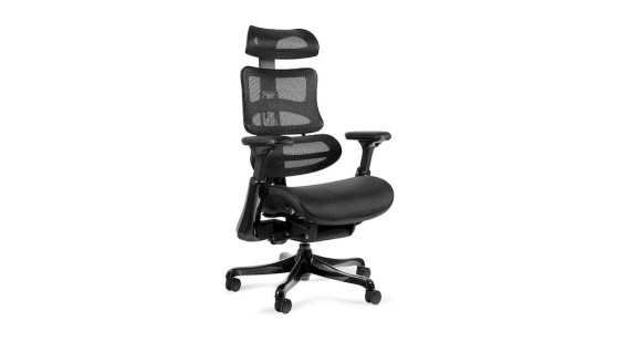 ERGOTHRONE BLACK GUN fotel biurowy