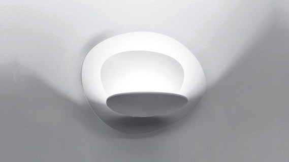 ARTEMIDE PIRCE PARETE, 1240010A, Kinkiety ścienne, kinkiety do przedpokoju, nowoczesne oświetlenie ścienne, designerskie lampy ścienne
