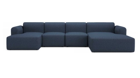 RUND, sofa modułowa, U1L, duńskie sofy, tenksom, nowoczesne sofy do salonu, sofa z szezlongiem, narożnik