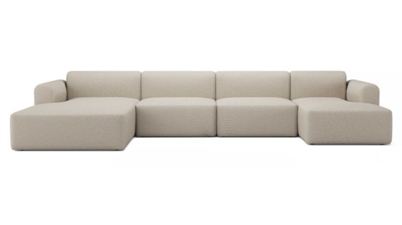 RUND, sofa modułowa, U4L, duńskie sofy, tenksom, nowoczesne sofy do salonu, sofa z szezlongiem, narożnik