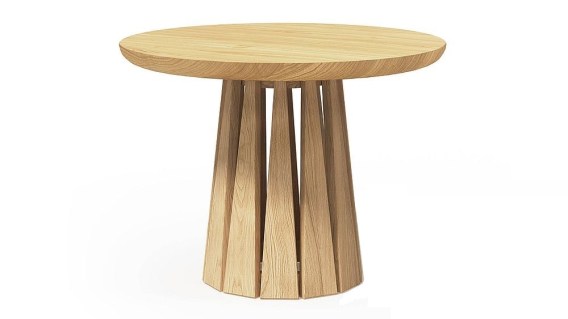 SOLE okrągły stolik kawowy dębowy SZYSZKA DESIGN 