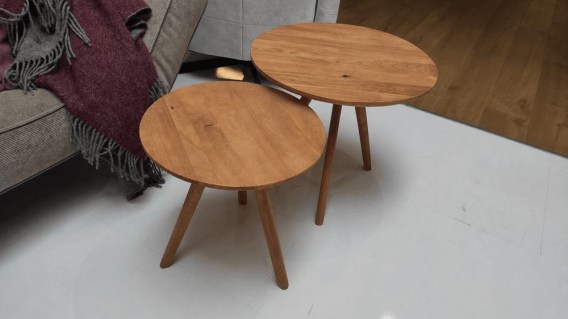 GENNY ZESTAW 2 STOLIKÓW KAWOWYCH DĄB EXPO