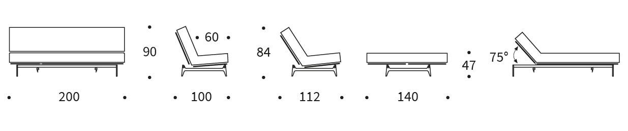 Aslak sofa 140 wymiary